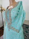Hand embroidered garara suit
