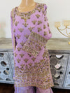 Hand embroidered garara suit