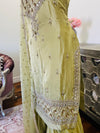 Hand embroidered garara