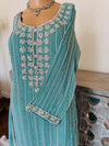 Hand embroidered pant suits