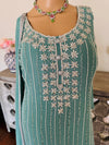 Hand embroidered pant suits