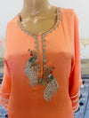 Hand embroidered kaftan