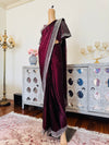 Hand embroidered saree