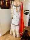 Hand embroidered garara suit