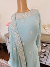 Hand embroidered garara suit