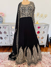 Floor length dress with duppata