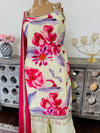Hand embroidered garara suit
