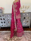 Hand embroidered garara suit