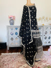 Hand embroidered garara suit