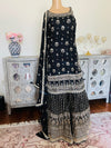 Hand embroidered garara suit