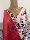 Georgette anarkali suit with pajami