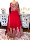 Floor length dress with duppata