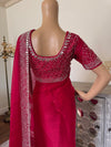Hand embroidered saree