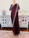 Hand embroidered saree